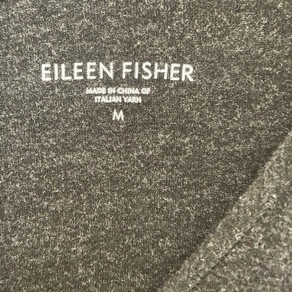 Womens Eileen Fisher Charcoal Gray Black Sz M - A Line  Dress‎ - Picture 2 of 6